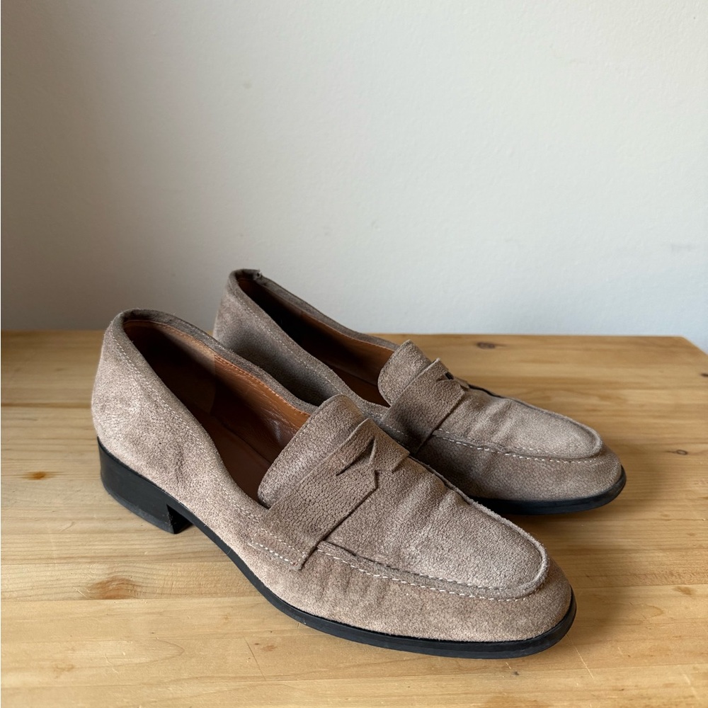 Aquatalia Women's Taupe Loafers